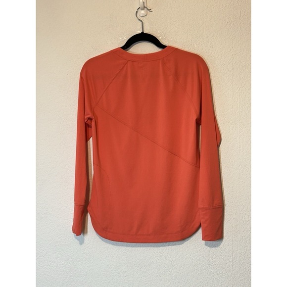 Lot 2 Title Nine Athletic Long Sleeve 1/2 Zip Shirt Medium White & Orange Golf - Picture 3 of 5